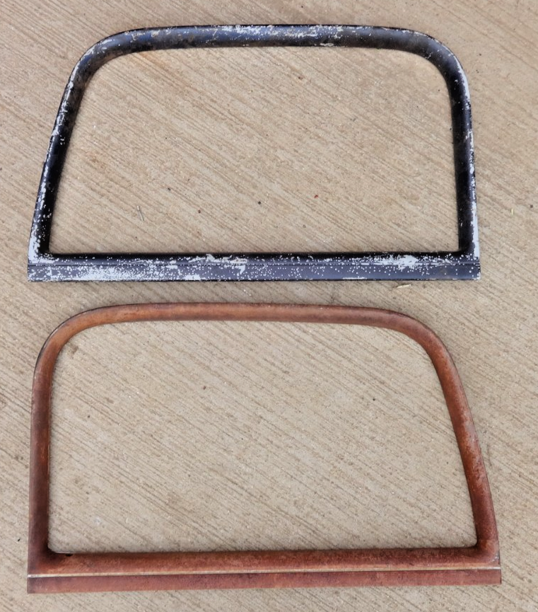 1939 Chevy 4dr Sedan REAR DOOR WINDOW GARNISH MOLDINGS Original GM
