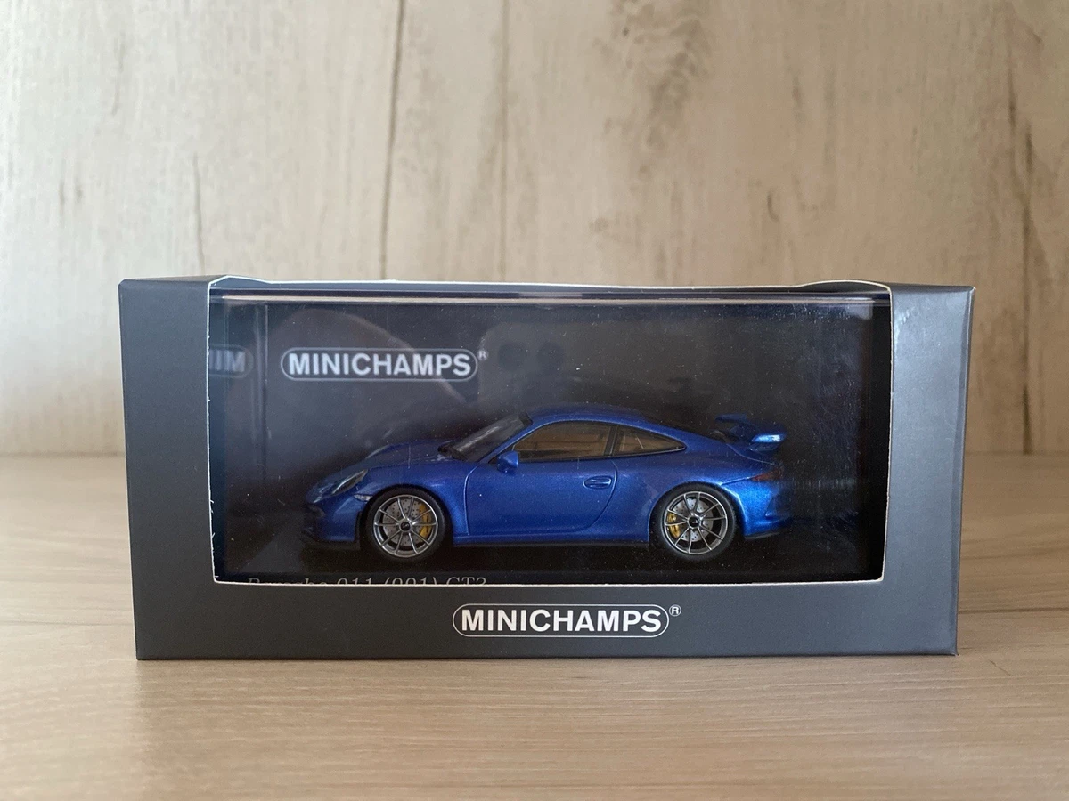 Miniature PORSCHE 911 GT3 R (991) – Minichamps 1/43 – Édition Limitée 121/250 – Livrée Jaune/Vert