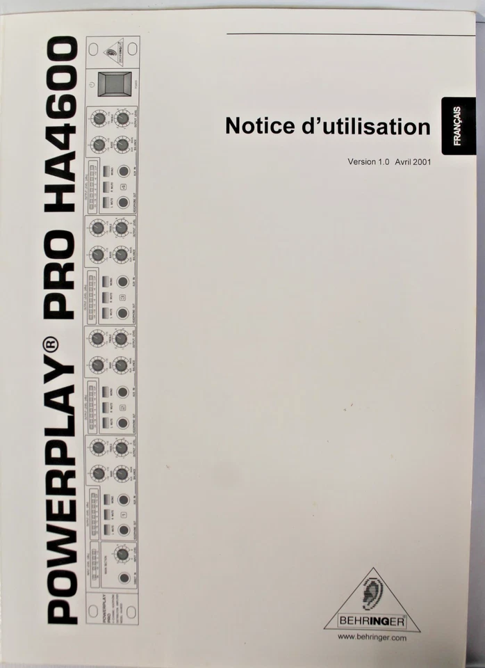 Behringer Powerplay Pro HA-4600 4 Channel Headphone Distribution Amplifier - Image 3 of 4