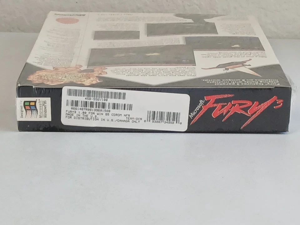 FURY 3 Microsoft CD-ROM Video Game 1995 Promo ~ New Sealed Big Box - Image 4 of 4