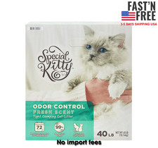 Special Kitty Scoopable Tight Clumping Cat Litter, Fresh Scent, 40 lb