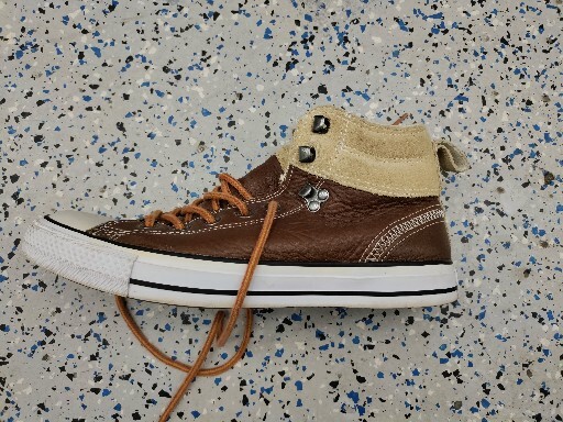 Converse Chuck Taylor Chocolate Brown Leather Hiker Hi Sneakers Sz 8 GS Size 8 - Converse Chuck Taylor All Star Hiker High Chocolate  main image 4