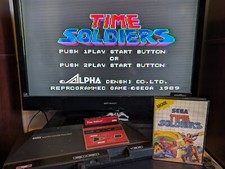 Time Soldiers (Sega Master System, 1988) No Manual Authentic Tested Working