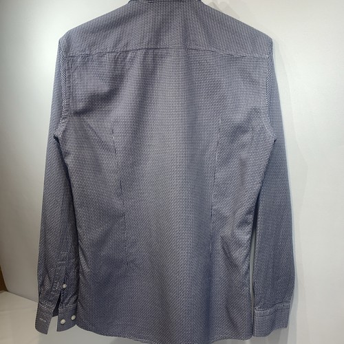 HUGO BOSS Mens Long Sleeved Shirt Slim Fit Blue/White Size 38/15 Small - Picture 4 of 11