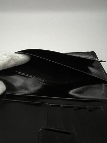 Gucci Long Wallet Patent Leather Black USED T562-2 - Picture 21 of 24