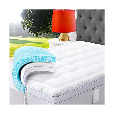 ABENE 3 Inch Dual Layer Memory Foam Mattress Topper Queen, 2 Inch Memory Foam...