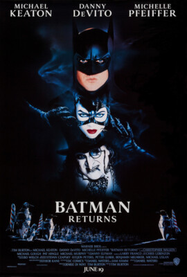 1992 Batman Returns Movie Poster Print Michael Keaton DC Comics Gotham  