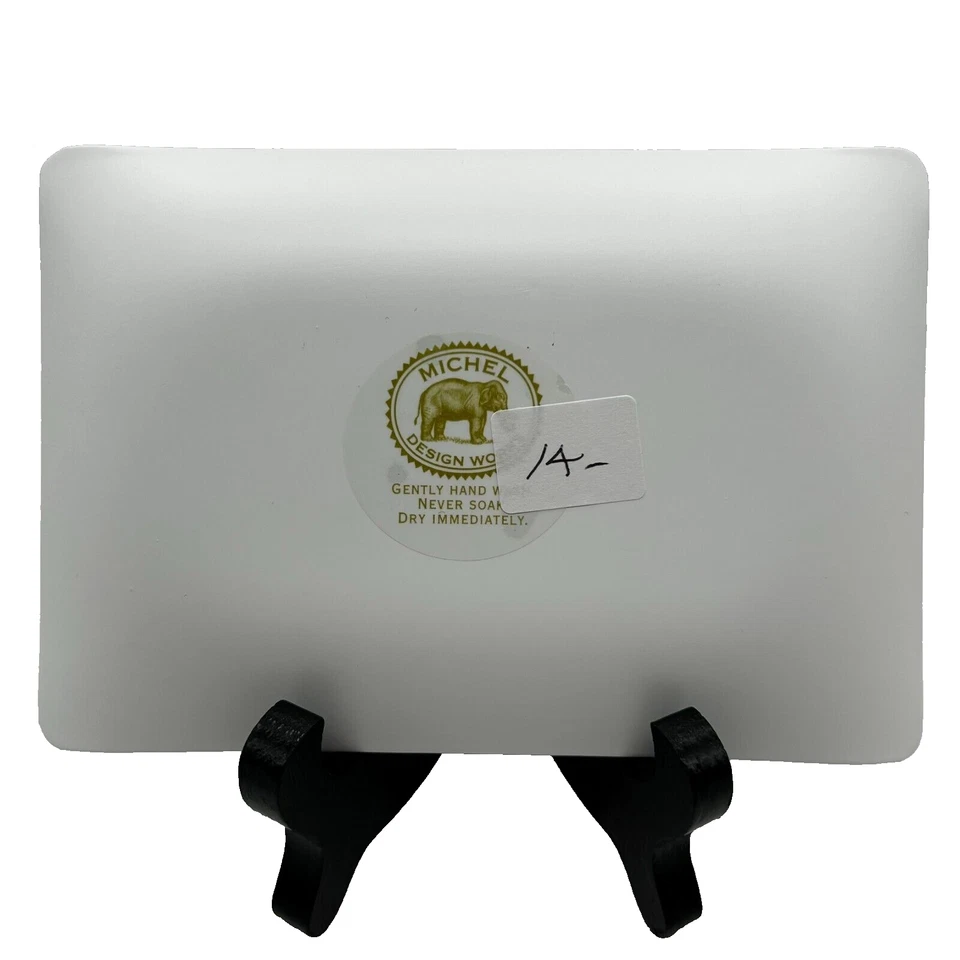 Michel Design Works Glass Gingerbread Christmas Holiday Soap Trinket Dish NEW - Image 2 of 4