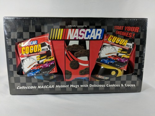 New Sealed NASCAR Mugs 2 Helmet Cocoa Cookies Collectible 2004 - Picture 2 of 6