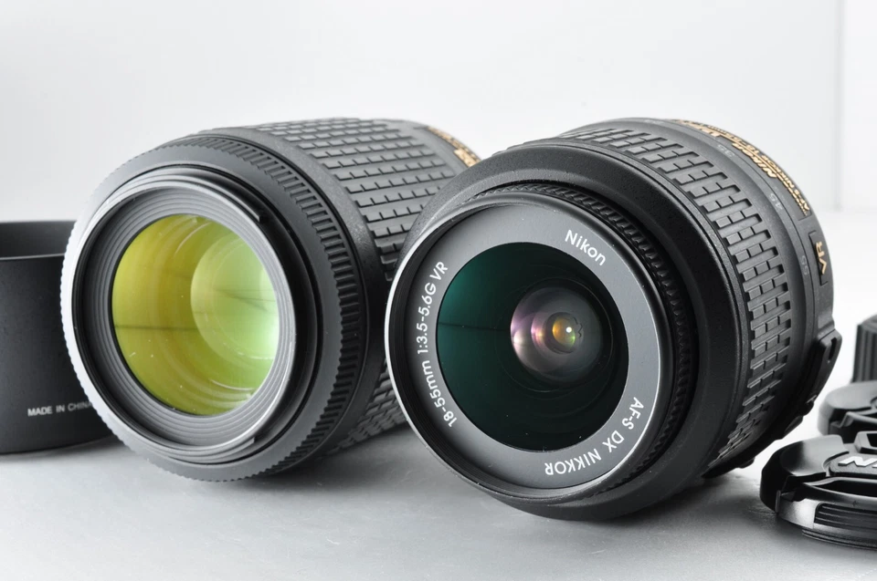 [Como nuevo SC:9217 (9%)] Nikon D5200 24,1 MP DSLR con 18-55 mm 55-200 VR de Japón #2395 Foto 3 de 4