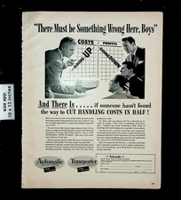 1949 Automatic Electric Trucks Fork Lift Transporter Vintage Print Ad 26910