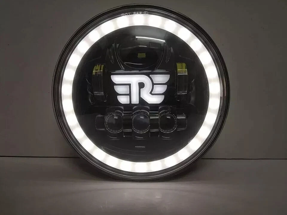 Faro LED DRL de 7'' para Royal Enfield Meteor 350cc |Apto para.. Foto 3 de 4