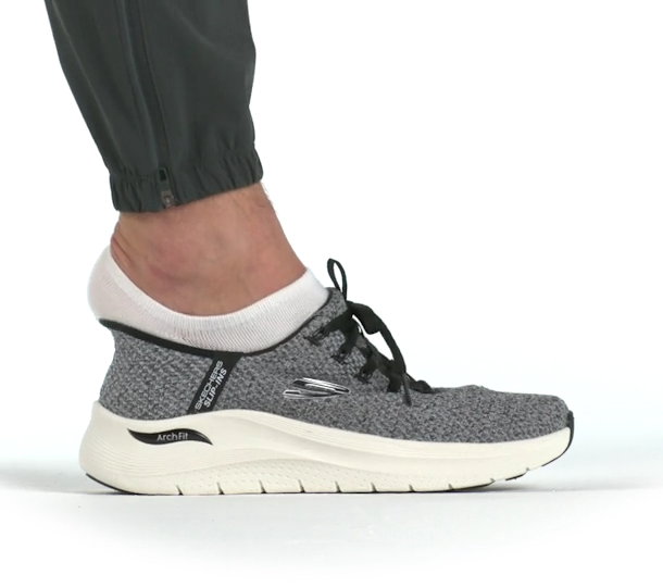 Skechers Shoes Slip ins Men's Extra Wide White Black D'Lux Walker