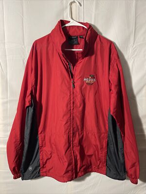 Redds Apple Ale Red Beer Memoribillia Jacket Lightweight Packable Hood XL Employ