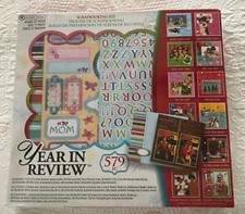 NEW 12x12" Scrapbook Kit 579 pieces "Year In Review" Makes 20 Pages - BOX SEALED