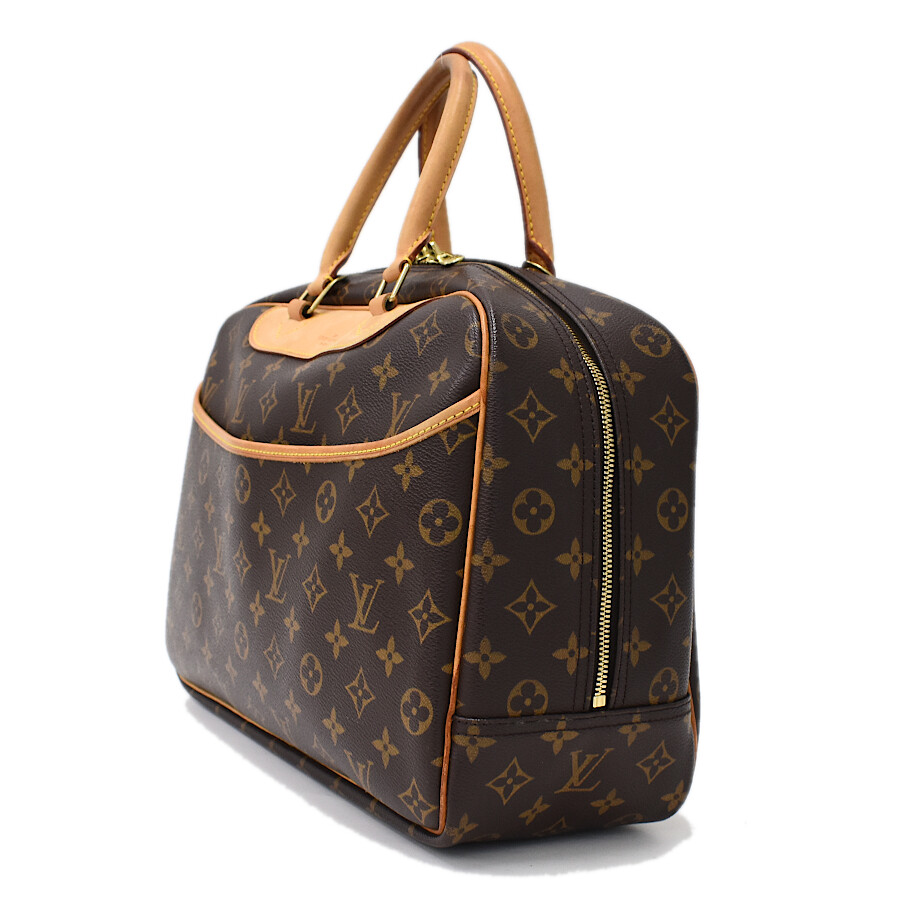 Auth LOUIS VUITTON Monogram Deauville M47270 Hand Bag Canvas