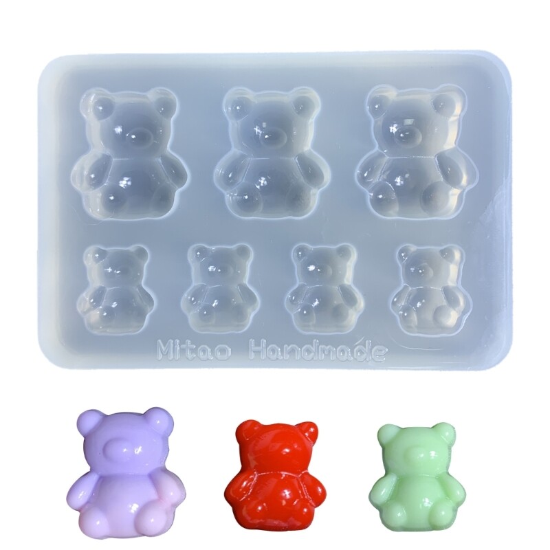 Resin Moulds Little Bear Shaped Silicone Material DIY Hand-Making Accessories