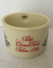 Vintage Shulton Old Spice Shaving Mug Cup Ship Grand Turk Salem 1786 Tall Ships