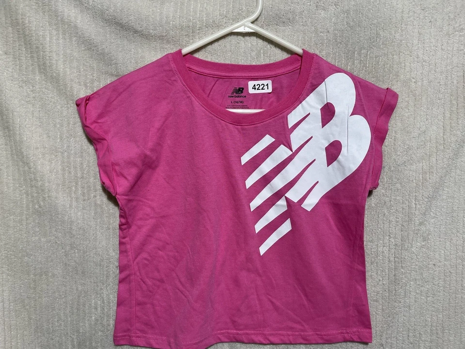 CAMISETA TOP NEW BALANCE GIRL ROSA TALLA L(14/16) NUEVA CON ETIQUETAS Foto 2 de 4