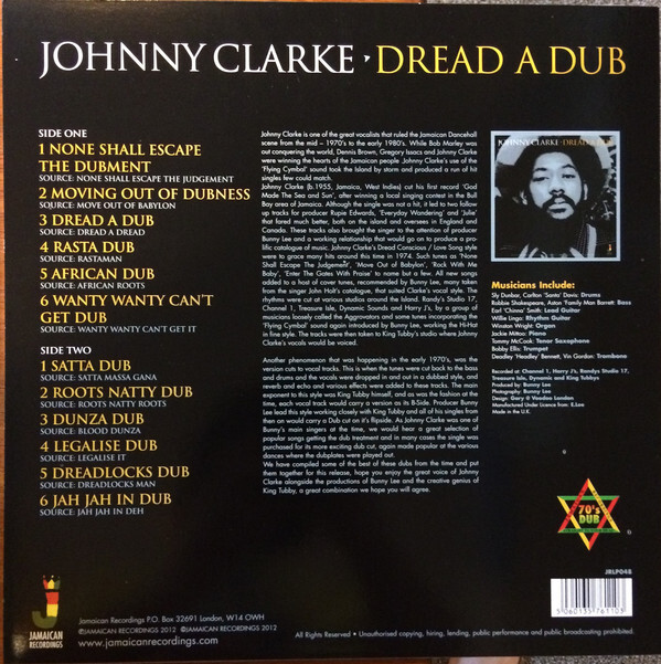 Johnny Clarke - Dread A Dub (LP, Comp) (Mint (M)) - 3246494759 | eBay
