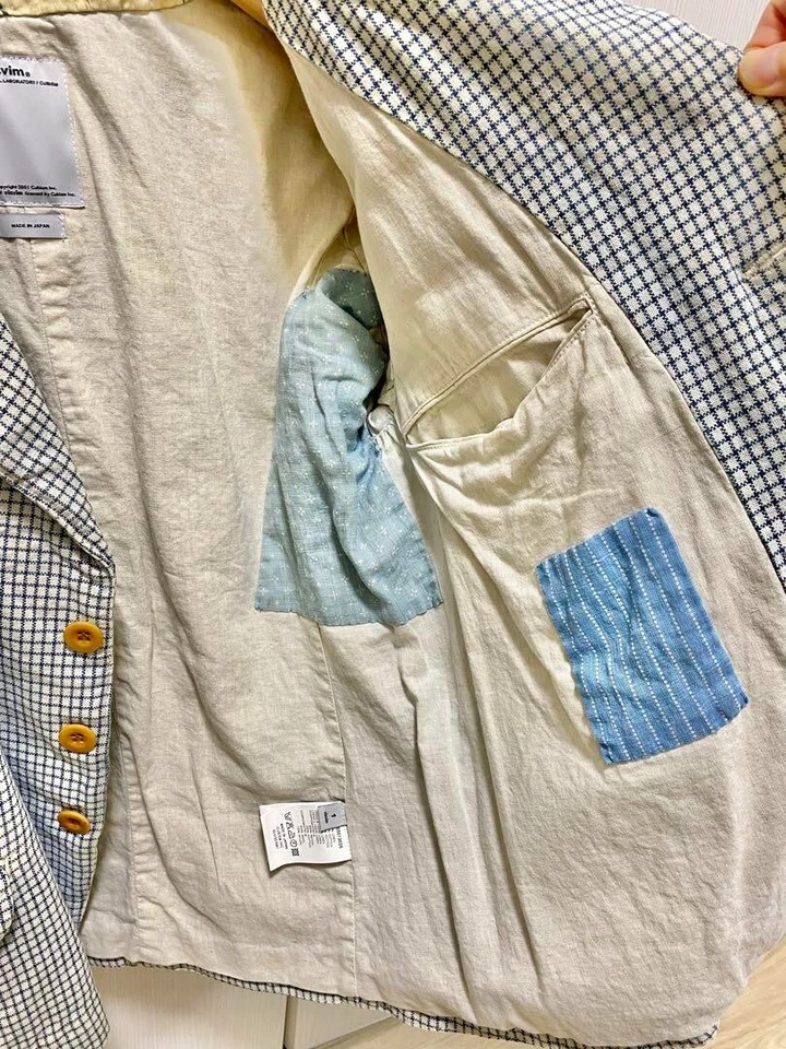 VISVIM Men's tailored jacket linen Cotton Size:1 Outerwear Coveralls from Japan - Image 4 of 4