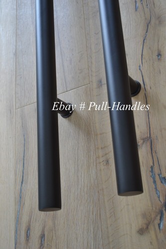 24" Entry Front Door Long ladder Door Pull Handle Black Stainless Steel Entry - Picture 4 of 4