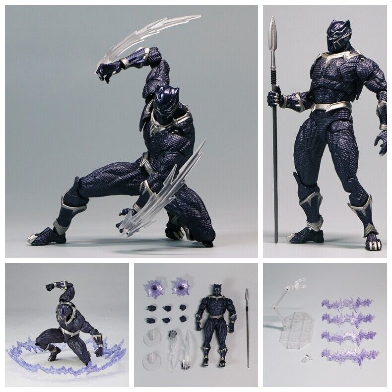 Amazing Yamaguchi Revoltech Black Panther PVC Action Figure
