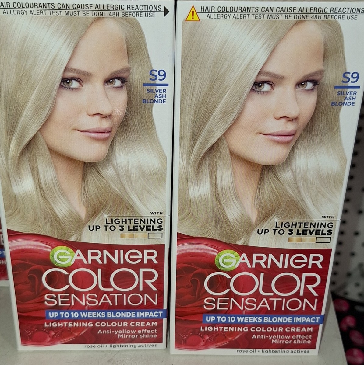 X Garnier Color Sensation S9 Silver Ash Blonde Lightning Colour Cream  Brand N