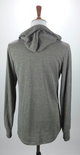 Women's Modern Lux Size Small Distressed Light Pull Over Hoodie Sweatshirt - Picture 3 of 5