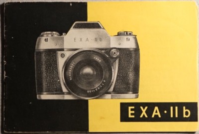 Ihagee  SLR EXA IIb manual, 40 p. English, 1964