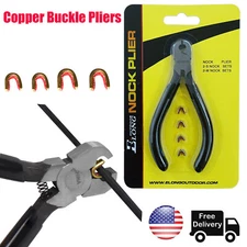 Archery T Shape Bow Square Ruler+ String Nocking Points Pliers String Knock Set 