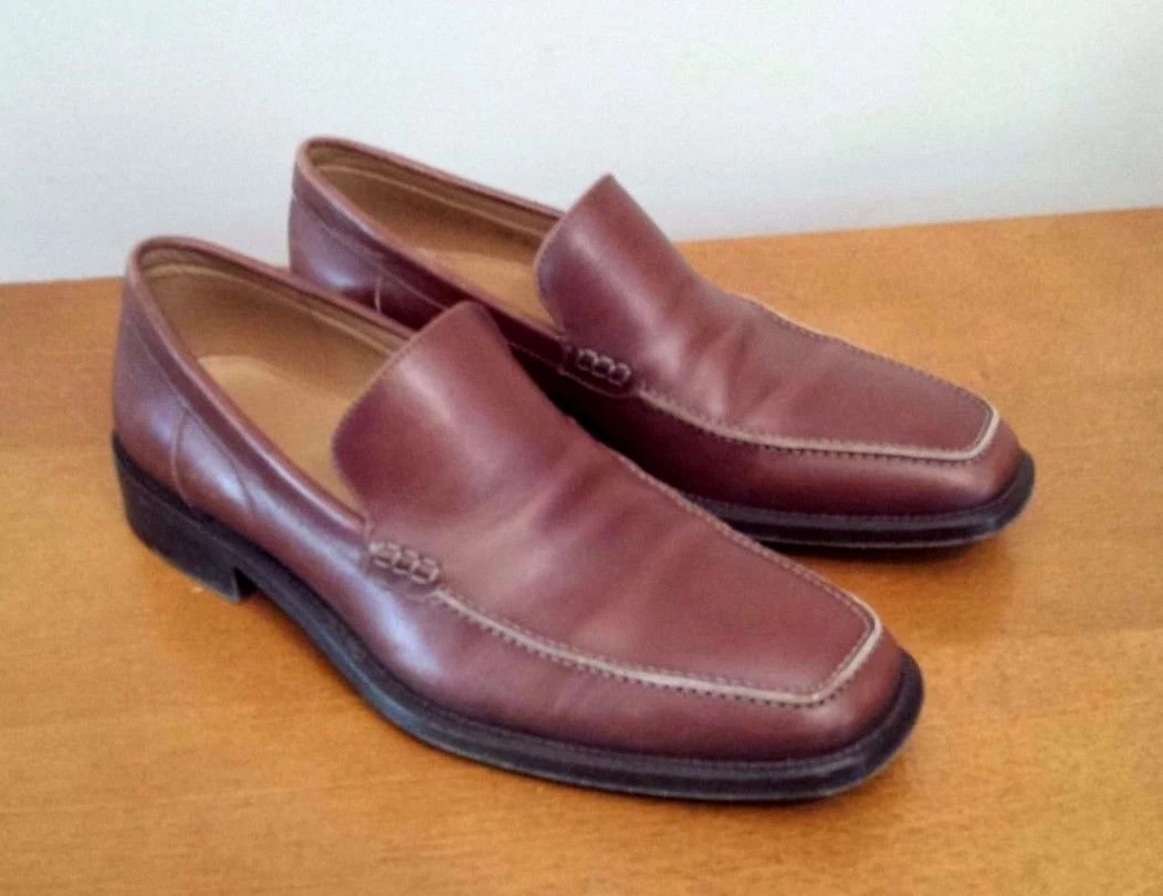Ermenegildo Zegna Shoes Mens Size 6.5 Brown Leather Moccasins Slip On Italy Brown Casual Shoes Ermenegildo Zegna for Men for sale | eBay main image 2