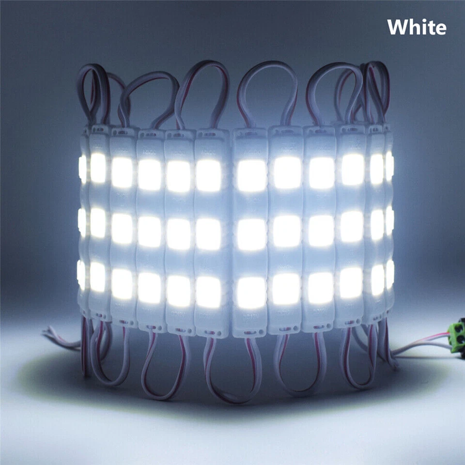 5730 SMD 3LED Module Injection Dimmable Light Strip Sign Lamp DC 12V Light White - Image 2 of 4