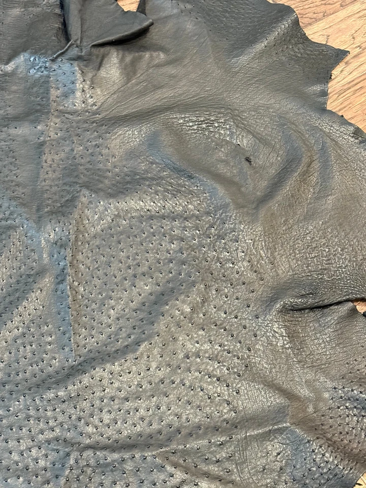 Piel de avestruz, NEGRO Color B 13 Foto 3 de 4