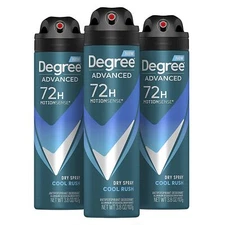 Degree Men Cool Rush Antiperspirant Deodorant Dry Spray 72 Hour Protection