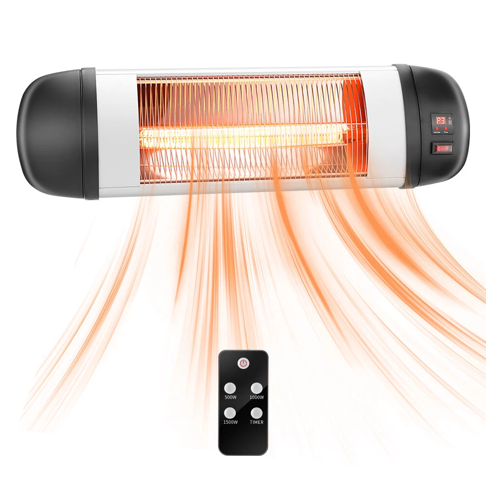 Simple Deluxe Patio Outdoor Heater with Remote Control Wall-Mounted Style |  eBay