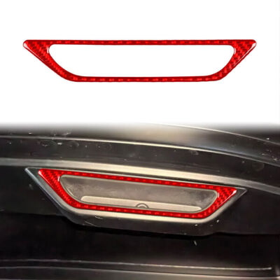 For Corvette C8 Vinyl Red Carbon Fiber Car Engine Compartment Handle Frame Trim