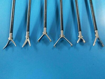 Laparoscopic Grasper Dissectors Scissors Inserts Forceps Instrument Set 6-Pc