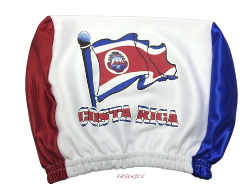 Costa Rica Headrest Cover Car Seat Truck Flag Sign San José Latino Spanish 1Sz - Bild 2 von 3