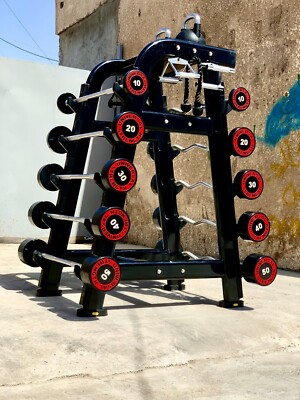 RYAN SHERWOOD BARBELL STORAGE RACK (190 LBS Item Weight) Molded urethane bar