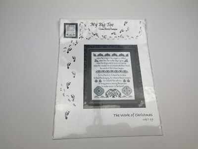 My Big Toe Designs Work Of Christmas Counted Cross Stitch Pattern Religious 1P