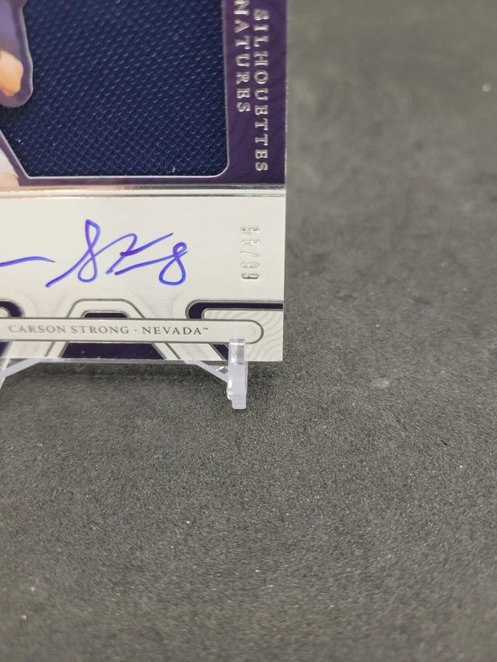2022 National Treasures Carson Strong True RPA on Card Auto #55/99 Nevada - Image 2 of 3