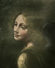 Leonardo da Vinci Head of an Angel Renaissance Art Giclee Print on Canvas 8x10