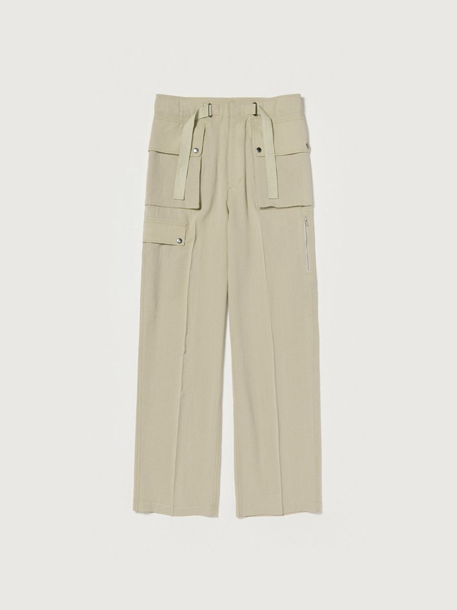 パンツ AURALEE LIGHTCOTTON WOOL VIYELLA CARGO 2 ASK availability First)AURALEE LIGHT COTTON WOOL VIYELLA