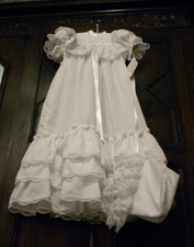 Vintage NWT Bryan Baby Girl's Christening Gown Dress  Bonnet 3-6 Mo