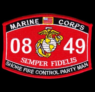 MOS 0849 SHORE FIRE CONTROL PARTY MAN HAT PATCH CAP US MARINES WOW