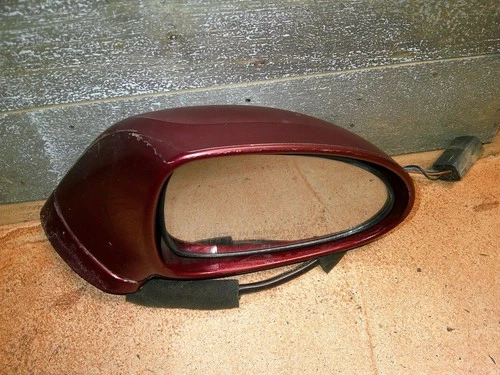 99-05 MAZDA MX-5 MIATA RH, PASSENGER SIDE POWER MIRROR, GARNET RED, OEM