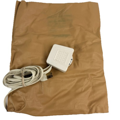 #ad Vtg Northern Electric Therma Dial Heating Pad MCM Starburst White Controller NE $23.79