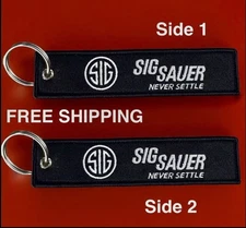 🔥 Sig Sauer Logo 5” KeyChain Firearm Shot Show 2025 Key Tag Chain ZipPull