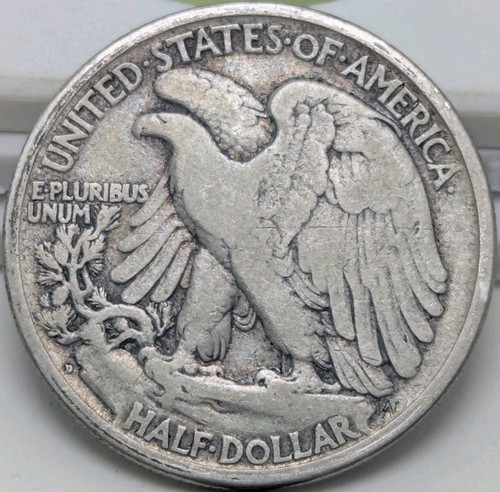 1917 D Walking Liberty Half Dollar - Picture 2 of 4